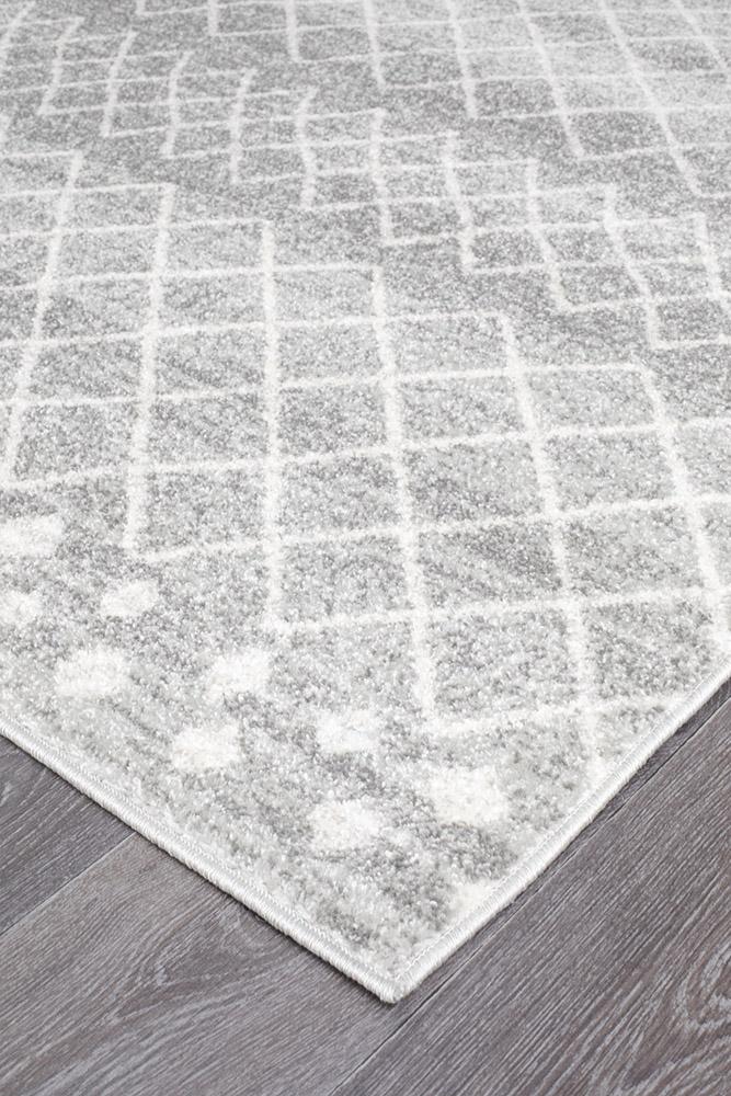 Paradise Grey Rustic Tribal Transitional Rug