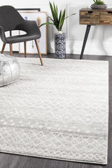 Paradise Grey Rustic Tribal Transitional Rug