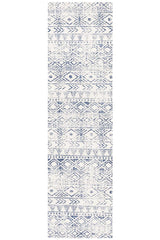 Paradise White Blue Rustic Transitional Rug