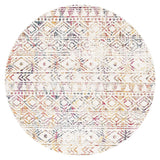 Paradise Multi Rustic Round Transitional Rug