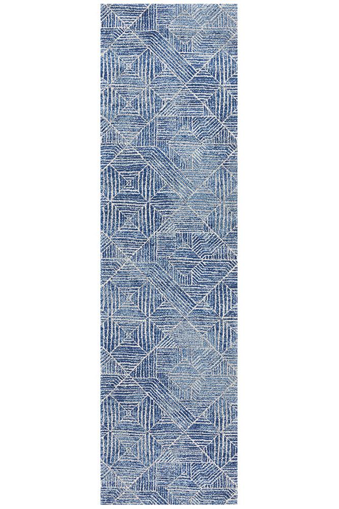 Paradise Contemporary Navy Transitional Rug