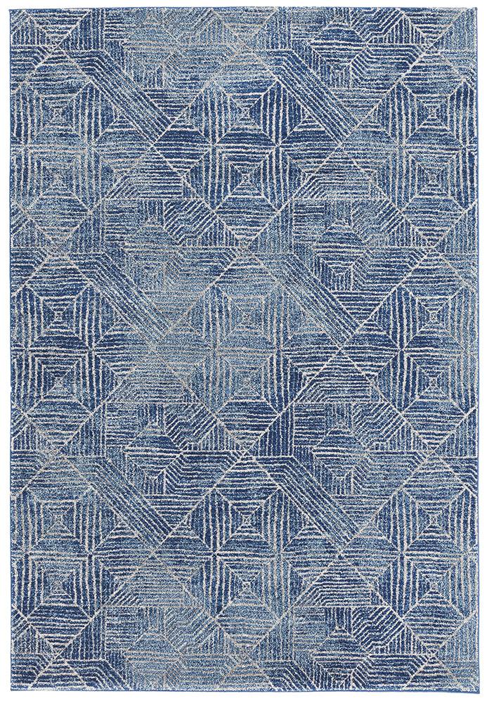 Paradise Contemporary Navy Transitional Rug – Lost Design Society