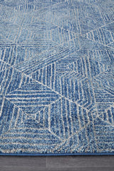 Paradise Contemporary Navy Transitional Rug