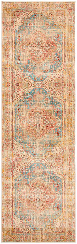 Pilgrimage Ornate Blue Transitional Rug