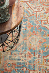 Pilgrimage Ornate Blue Transitional Rug