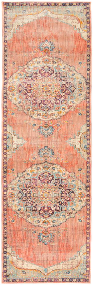 Pilgrimage Ornate Terracotta Transitional Rug