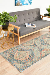 Pilgrimage Ornate Navy Transitional Rug