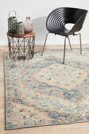 Pilgrimage Ornate Navy Transitional Rug - Lost Design Society