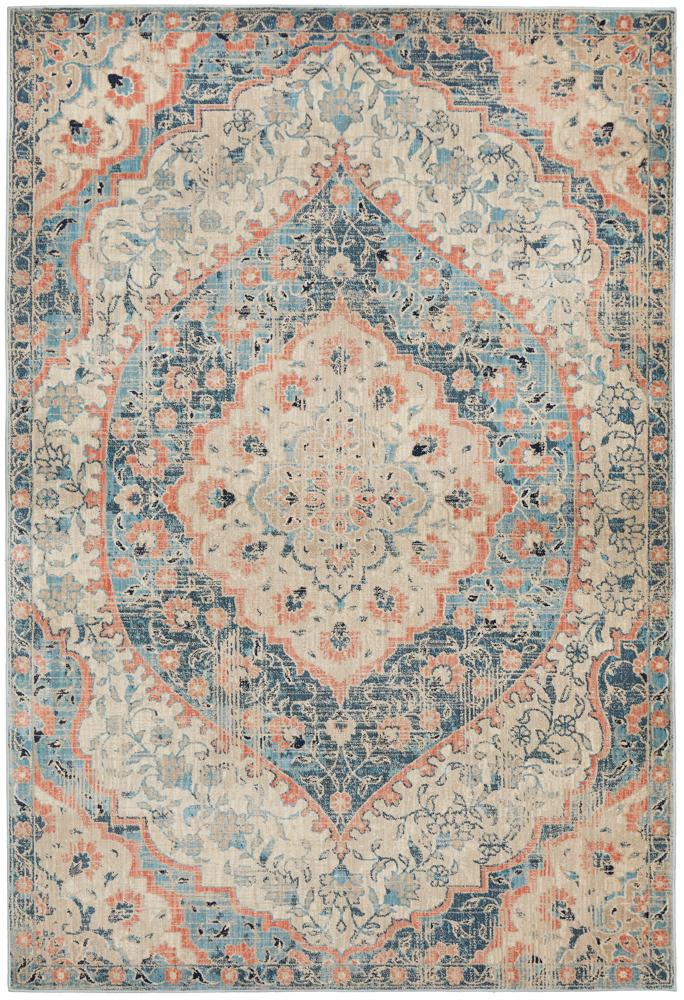 Pilgrimage Ornate Navy Transitional Rug