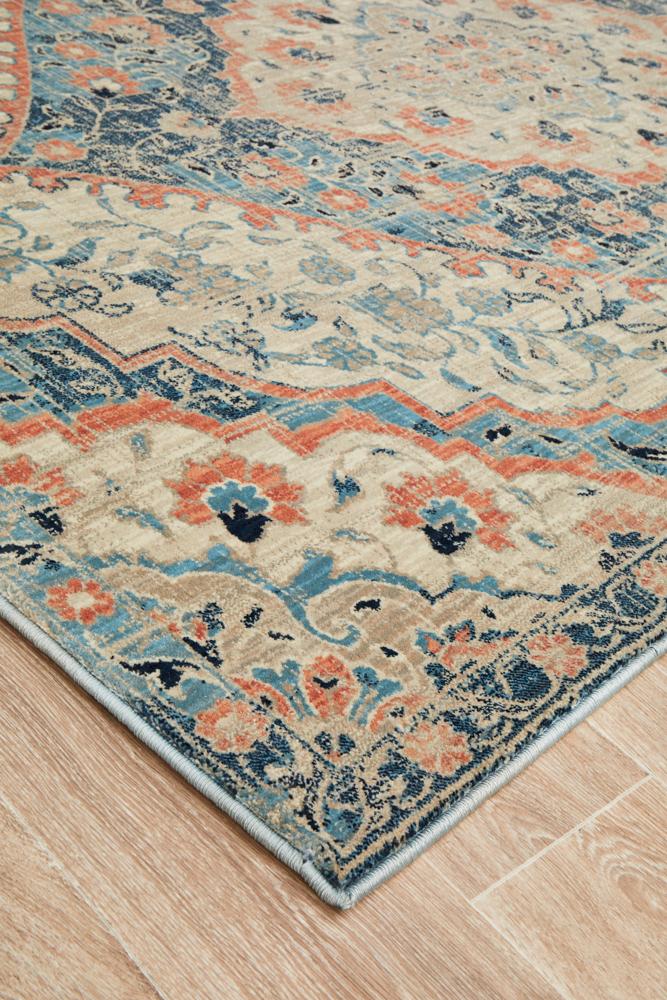 Pilgrimage Ornate Navy Transitional Rug