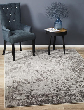 Luxuriance Lucy Silver Transitional Rug - Lost Design Society
