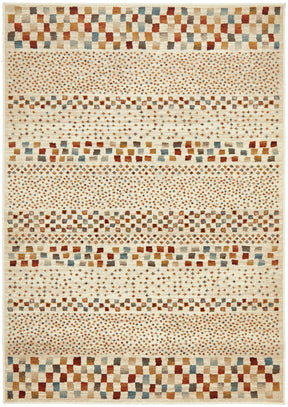 Mayfair Squares Bone Transitional Rug - Lost Design Society