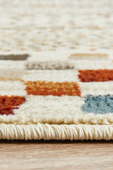 Mayfair Squares Bone Transitional Rug