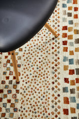 Mayfair Squares Bone Transitional Rug