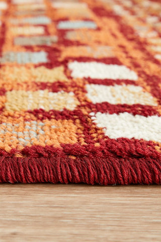 Mayfair Squares Rust Transitional Rug – Lost Design Society