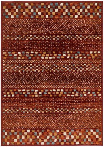 Mayfair Squares Rust Transitional Rug – Lost Design Society