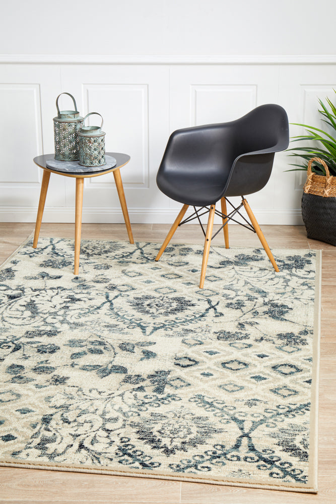 Mayfair Illusion Blue Transitional Rug