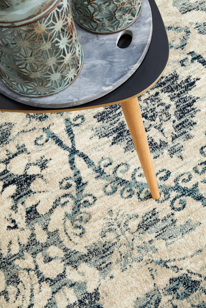 Mayfair Illusion Blue Transitional Rug