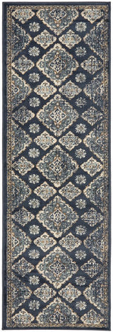 Mayfair Timeline Navy Transitional Rug