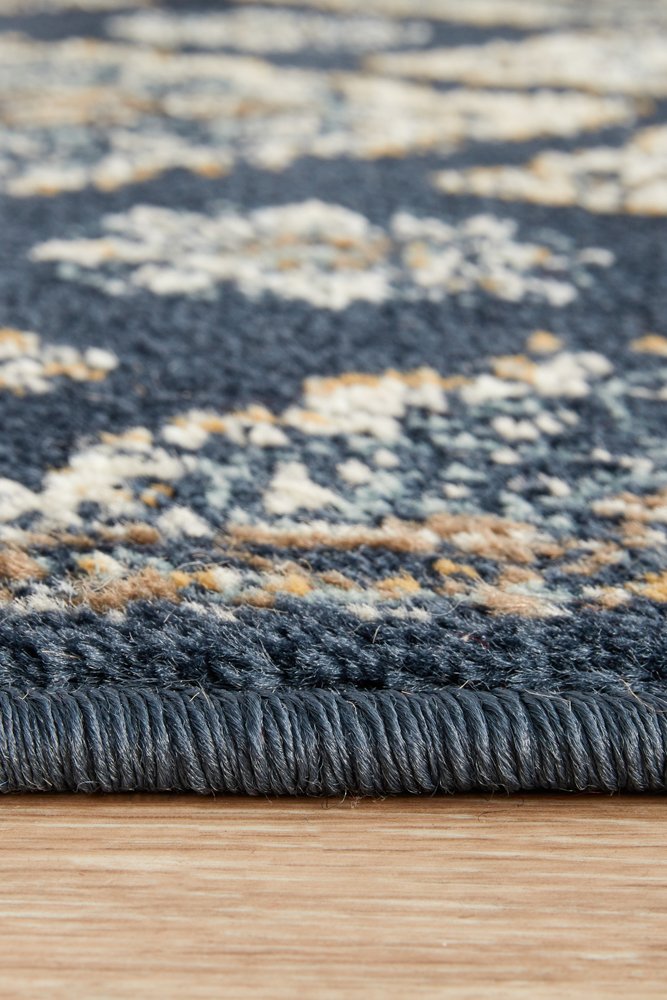 Mayfair Timeline Navy Transitional Rug