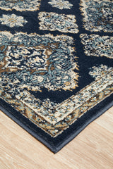 Mayfair Timeline Navy Transitional Rug