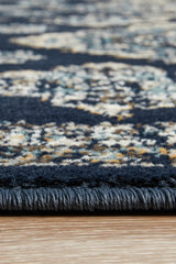 Mayfair Timeline Navy Transitional Rug