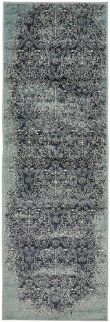 Mayfair Edge Denim Transitional Rug