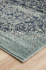 Mayfair Edge Denim Transitional Rug