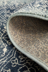 Mayfair Edge Denim Transitional Rug