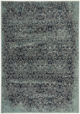 Mayfair Edge Denim Transitional Rug