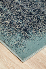 Mayfair Edge Denim Transitional Rug