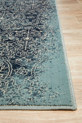 Mayfair Edge Denim Transitional Rug