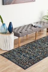 Mayfair Stem Navy Transitional Rug