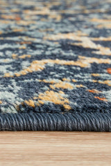 Mayfair Stem Navy Transitional Rug