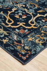 Mayfair Stem Navy Transitional Rug