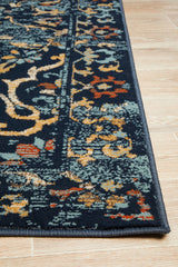 Mayfair Stem Navy Transitional Rug