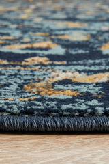 Mayfair Stem Navy Transitional Rug