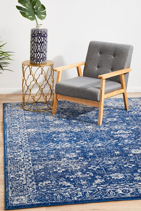 Oasis Navy Transitional Rug