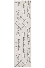 Vines Grey Modern Abstract Rug