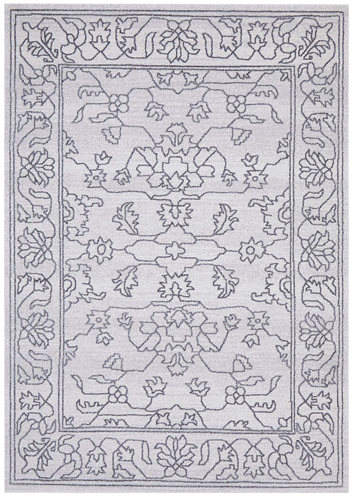 Vines Sven Grey Transitional Rug