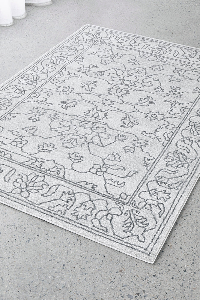 Vines Sven Grey Transitional Rug