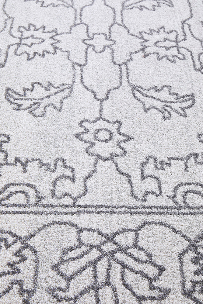 Vines Sven Grey Transitional Rug