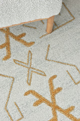 Vines Kallos Gold Transitional Round Rug