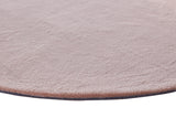 Turuun Soft Faux Fur Beige Round Rug