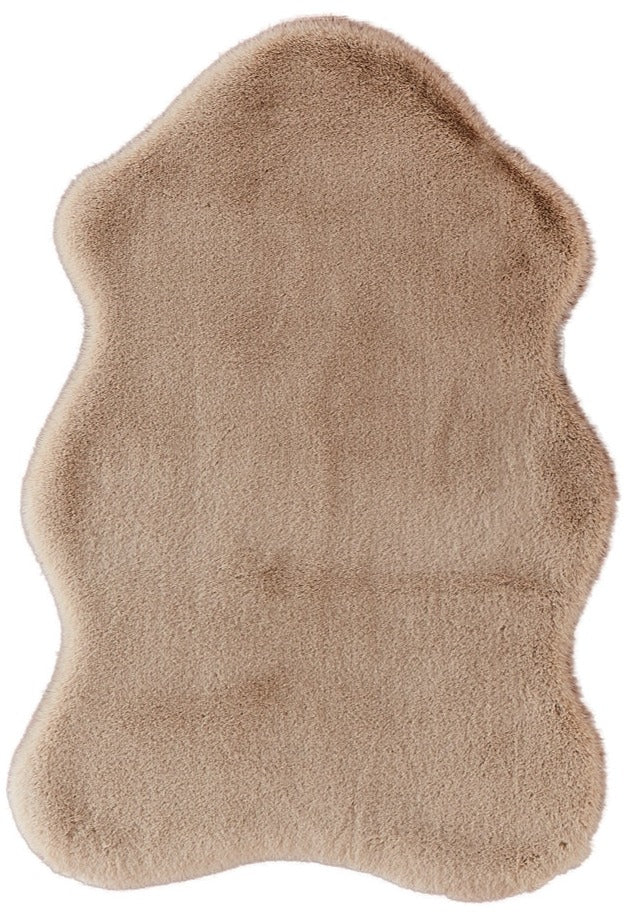 Turuun Soft Faux Sheepskin Camel Rug