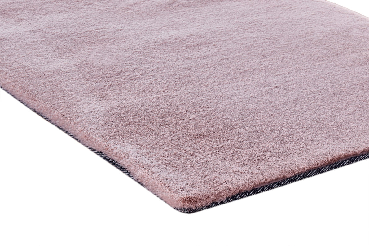 Turuun Soft Faux Fur Dusty Pink Rug