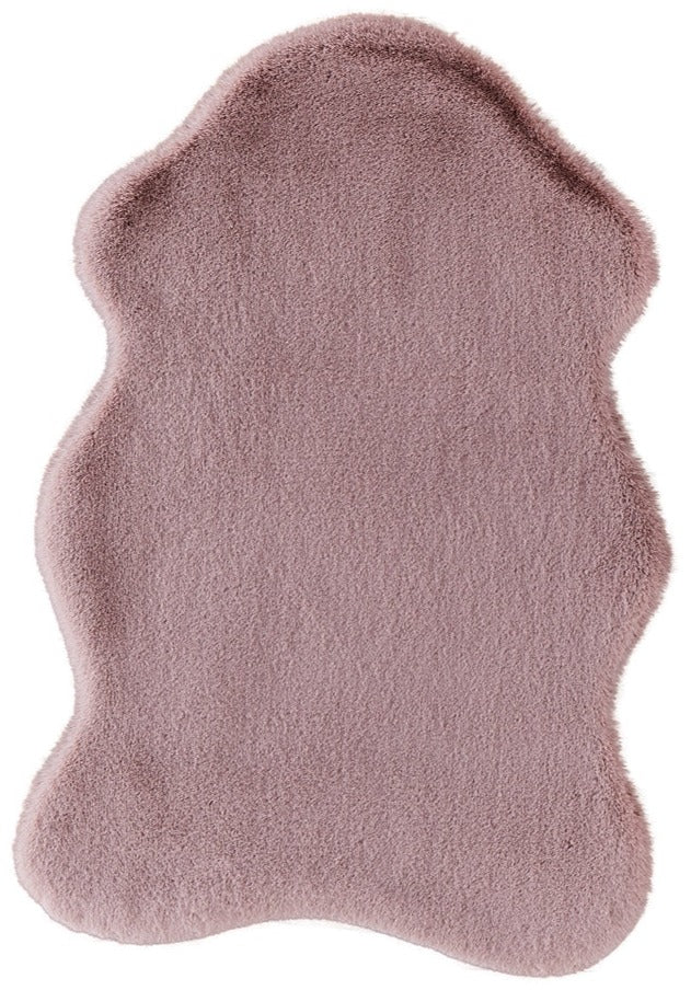 Turuun Soft Faux Sheepskin Dusty Pink Rug