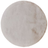 Turuun Soft Faux Fur Cream Round Rug