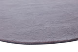 Turuun Soft Faux Fur Metal Round Rug