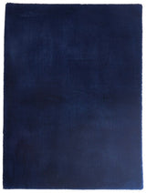 Turuun Soft Faux Fur Navy Rug